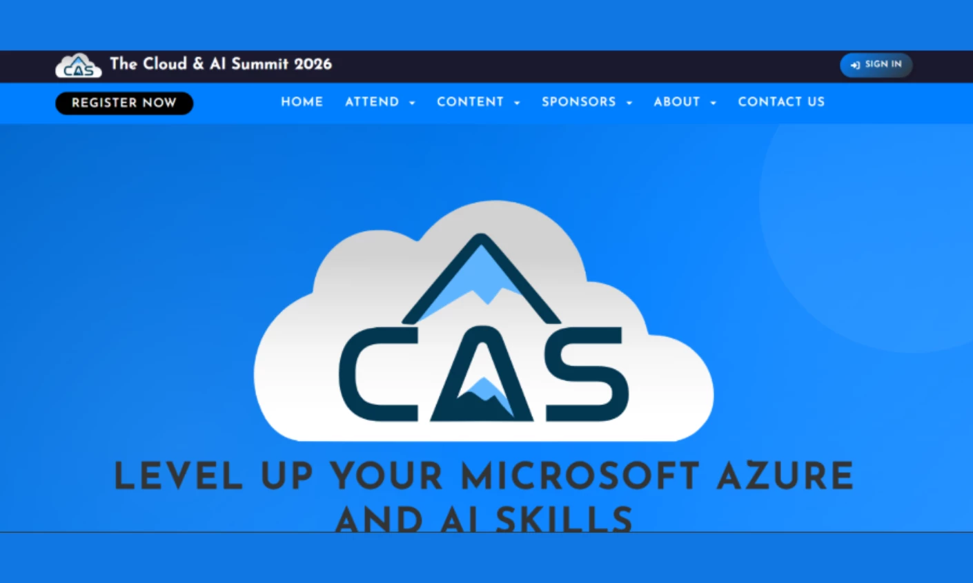 Cloud & AI Summit 2026 Cloud & AI Summit 2026 Microsoft Azure conference homepage