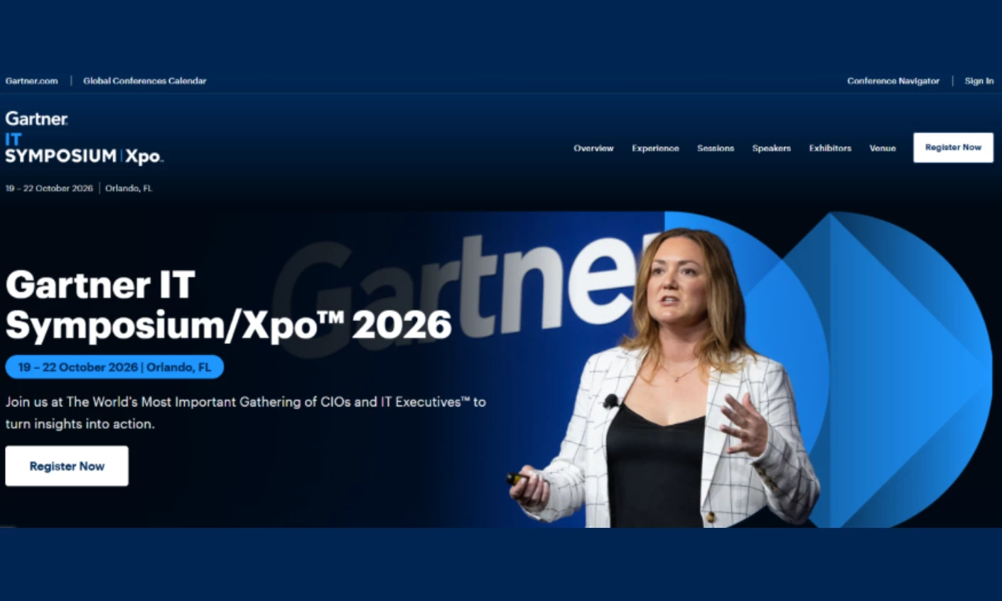 Gartner IT Symposium/Xpo 2026 Gartner IT Symposium/Xpo 2026 homepage, Orlando