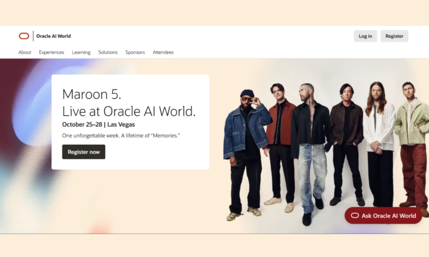 Oracle AI World 2026 Oracle AI World cloud computing conference homepage