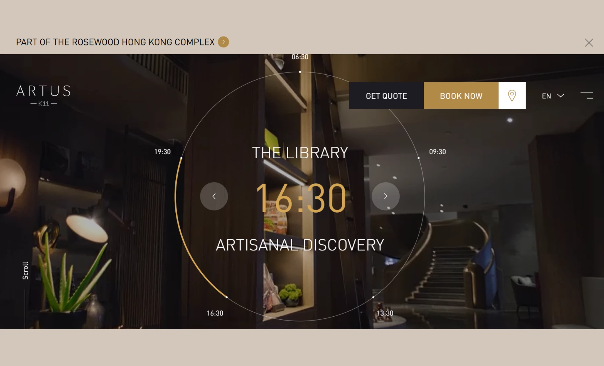 K11 ARTUS Website Design K11 ARTUS residence real estate website design homepage