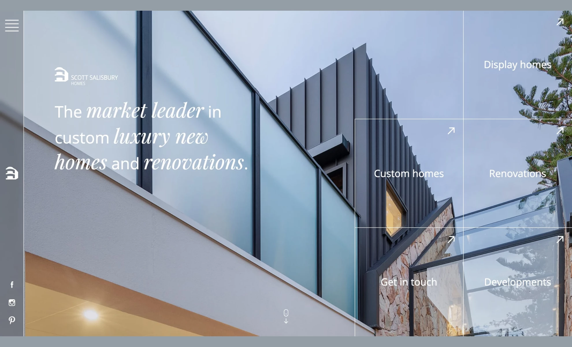 Scott Salisbury Group Website Design Scott Salisbury Group luxury home builder real estate website design