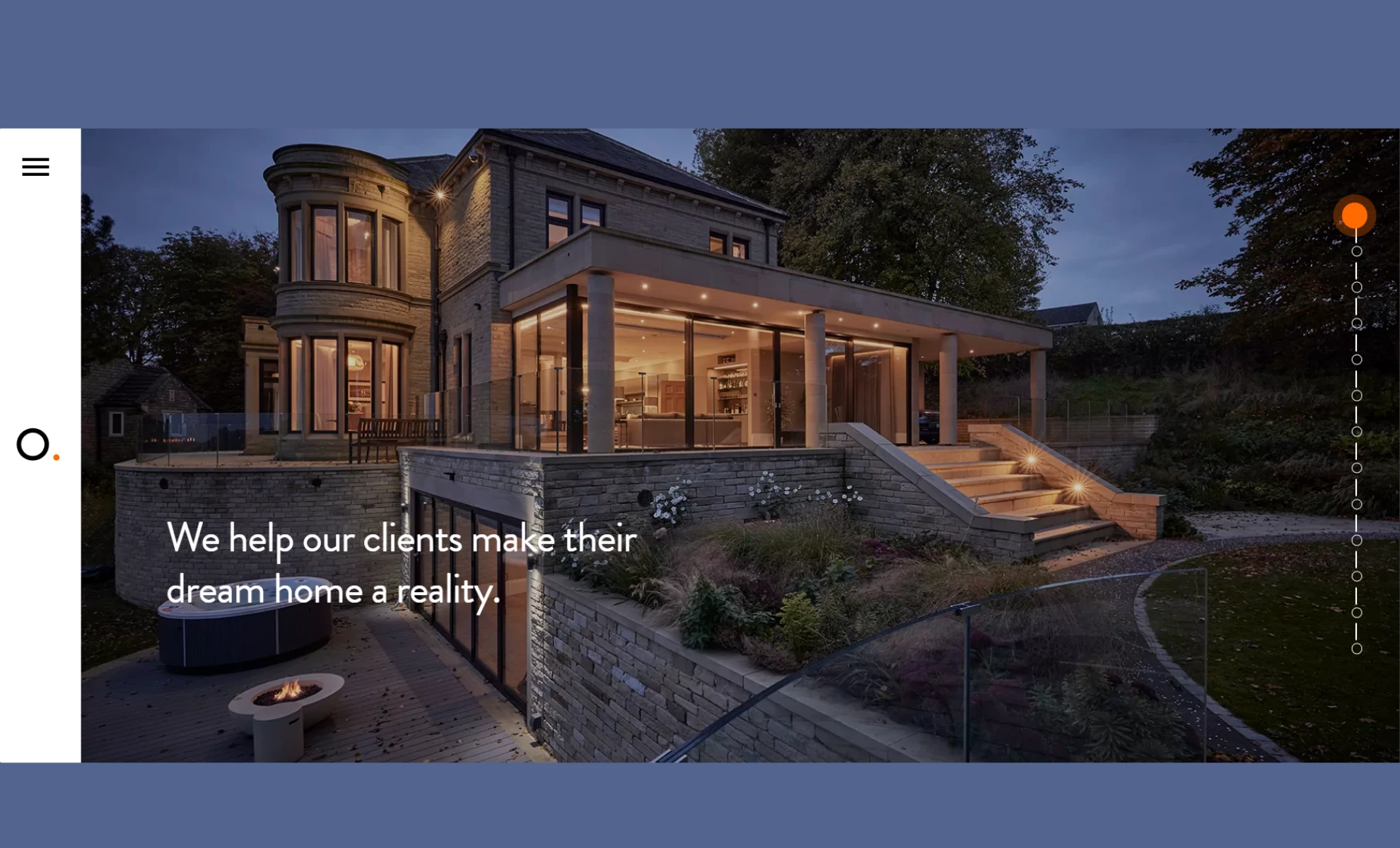 Orange Design Studio Website Design Orange Design Studio architectural practice website design homepage