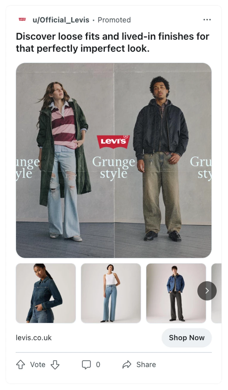 Reddit marketing: Levi's ad Reddit marketing: Levi's ad