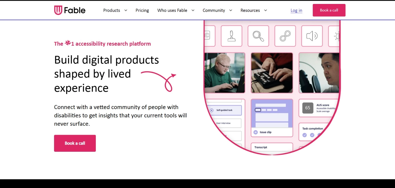Fable homepage