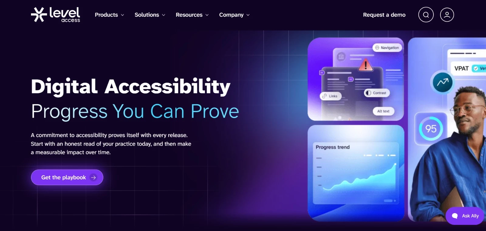 Level Access homepage