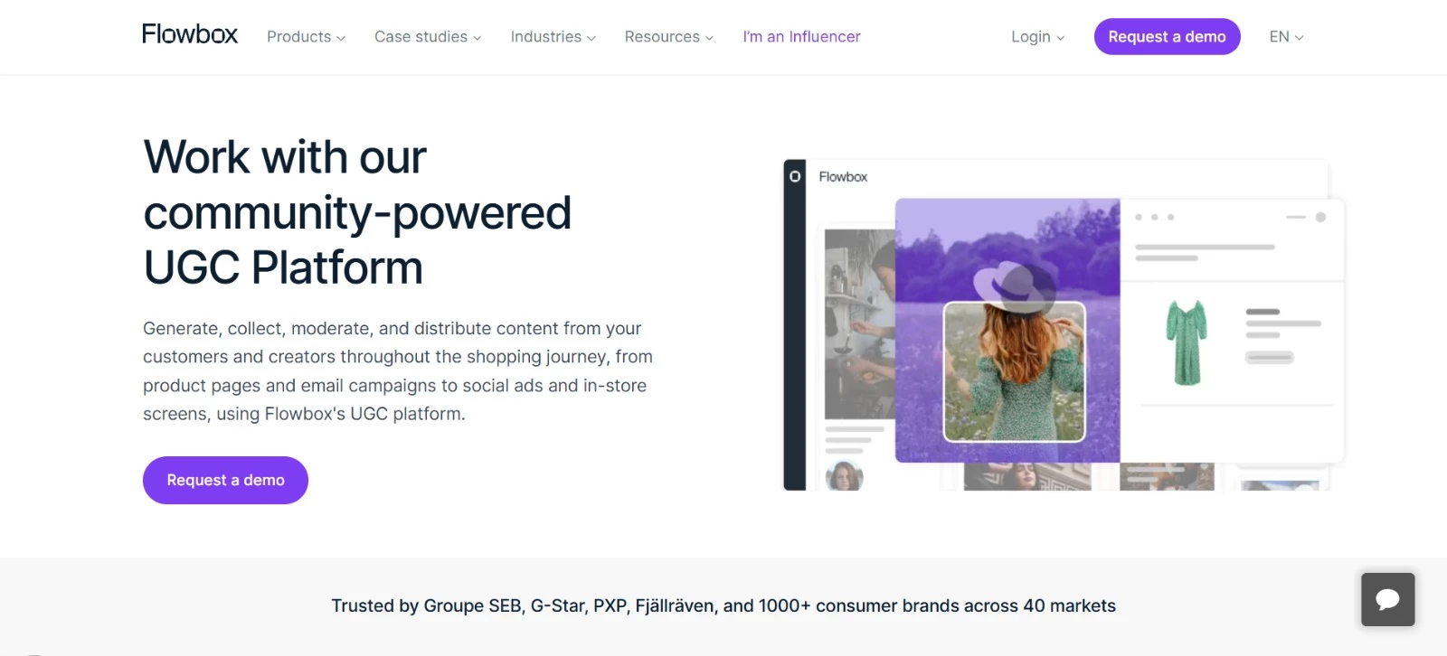 Top AI Tools for UGC Automation flowbox homepage Top AI Tools for UGC Automation flowbox homepage