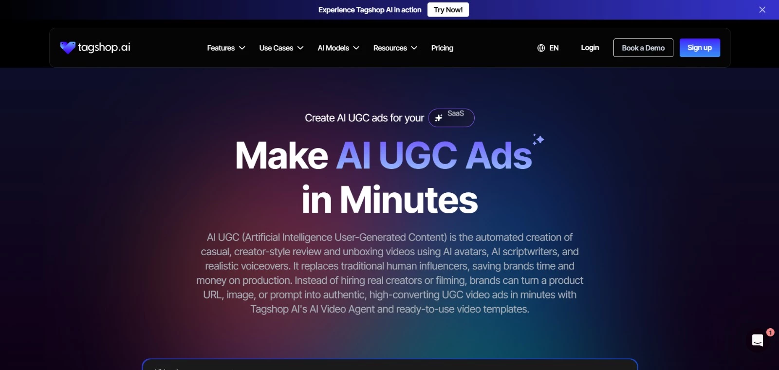 tagshop Top AI Tools for UGC Automation homepage tagshop Top AI Tools for UGC Automation homepage