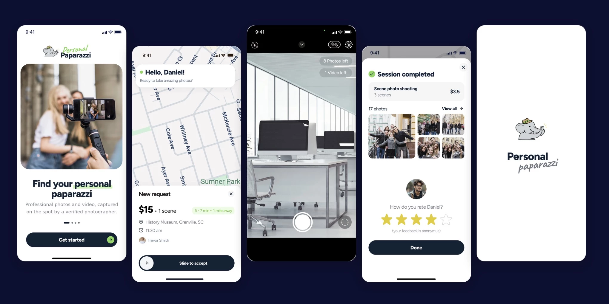 Personal Paparazzi app by Designli