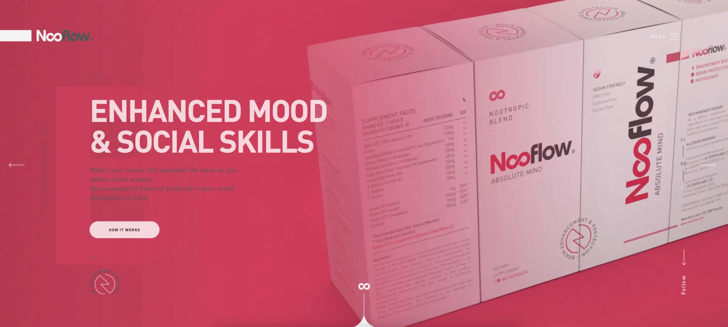 Nooflow value proposition Increase eCommerce conversions: Nooflow homepage