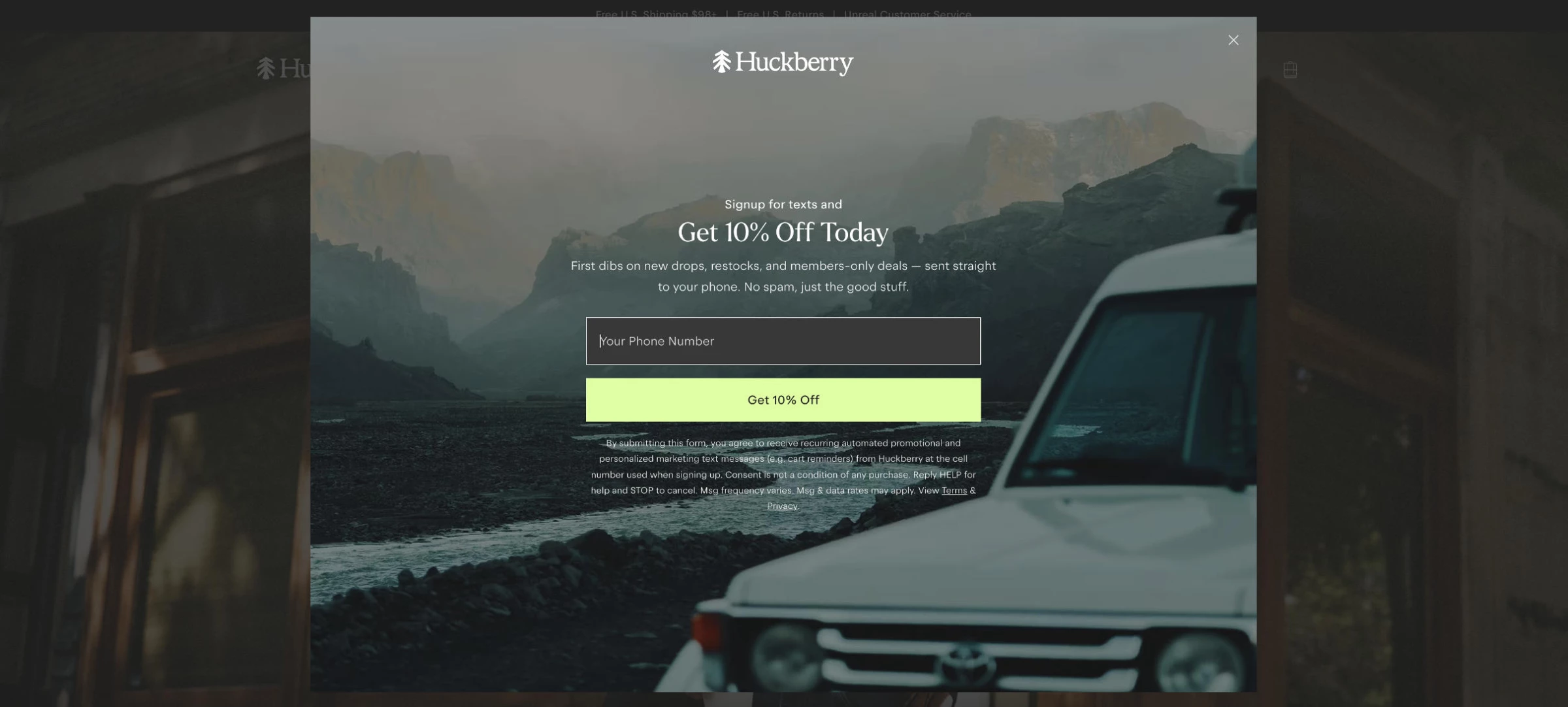 Huckberry list prompt Increase eCommerce conversions: Huckberry list prompt