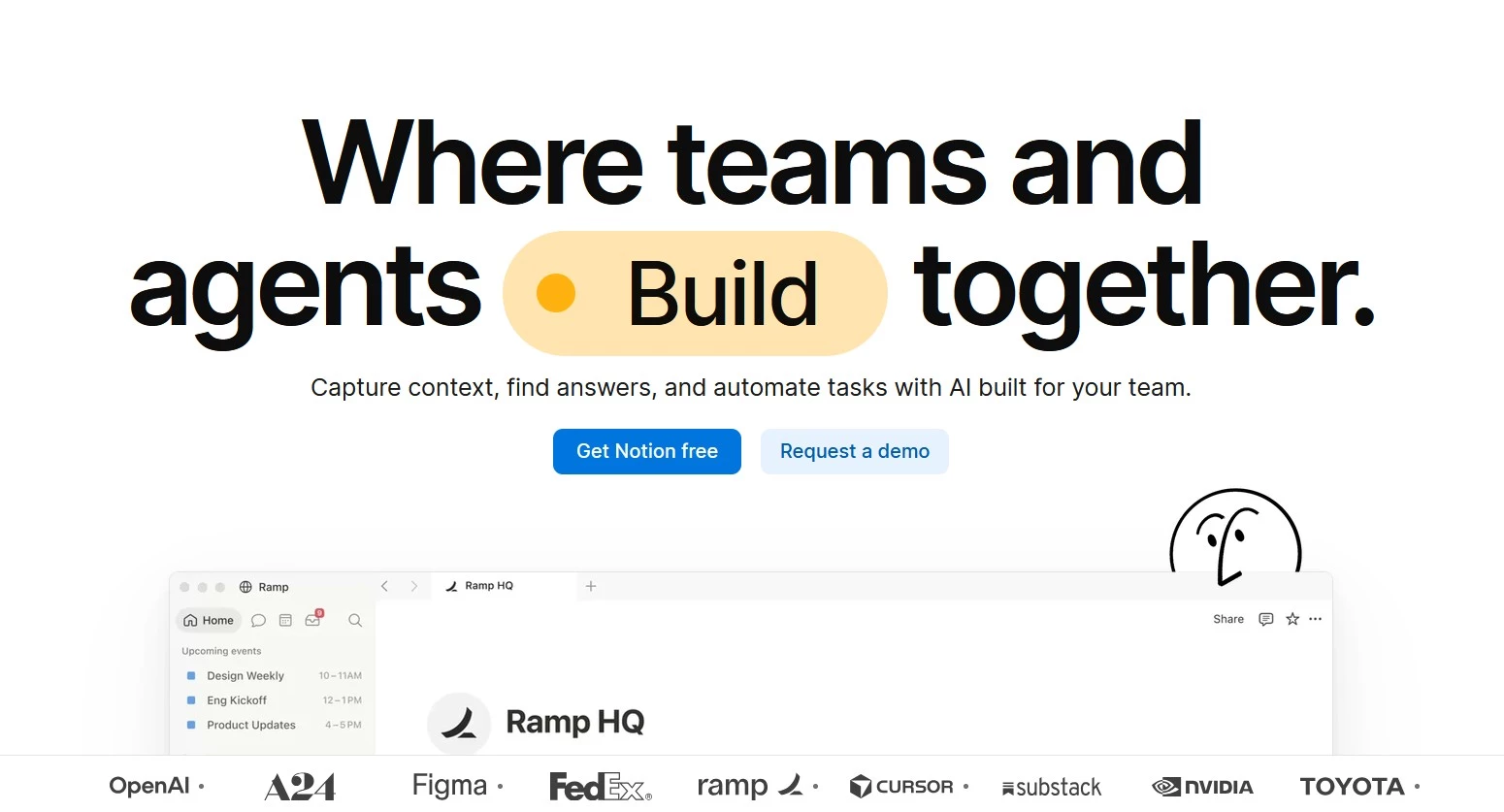 Notion document collaboration software. 