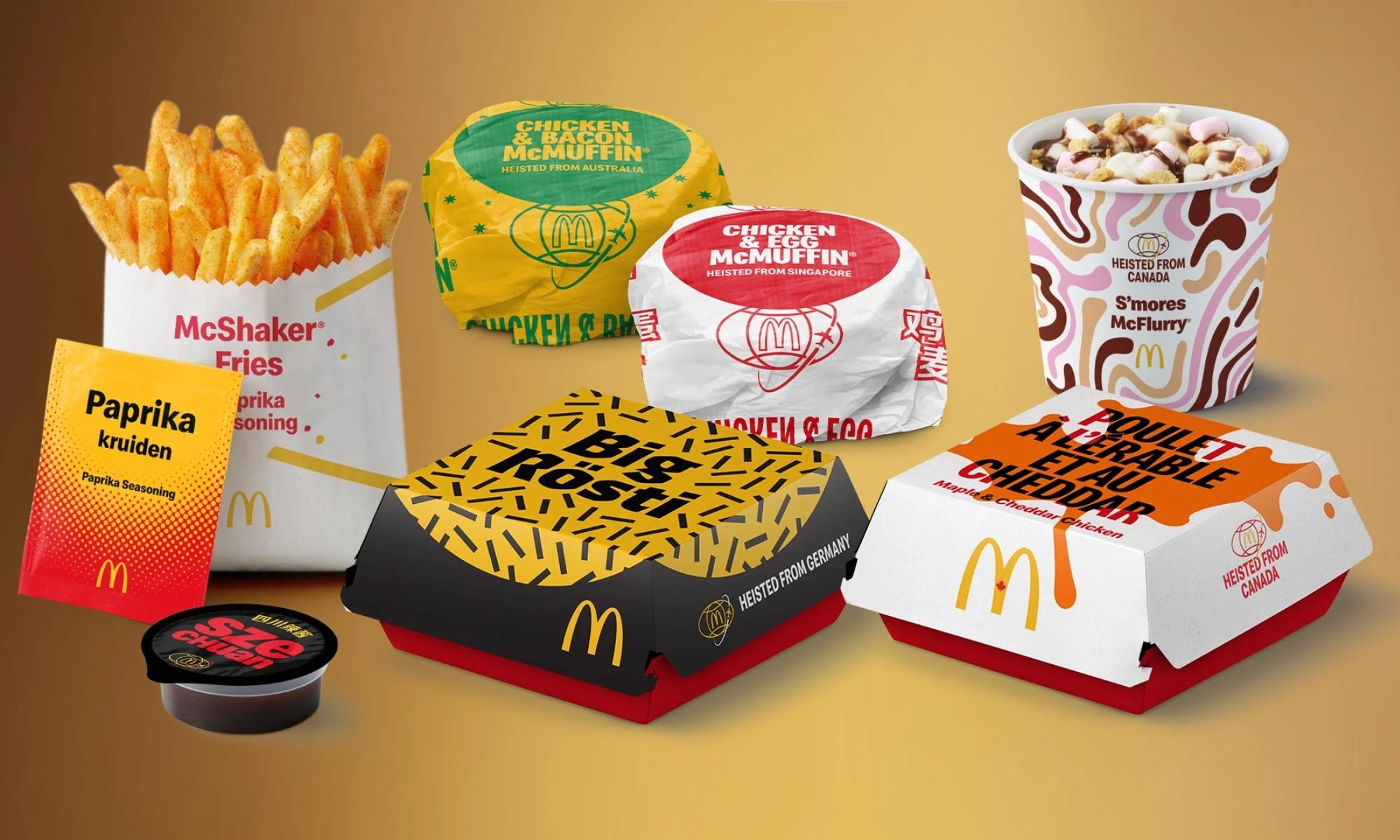 McDonald's UK new menu items for the World Menu Heist.