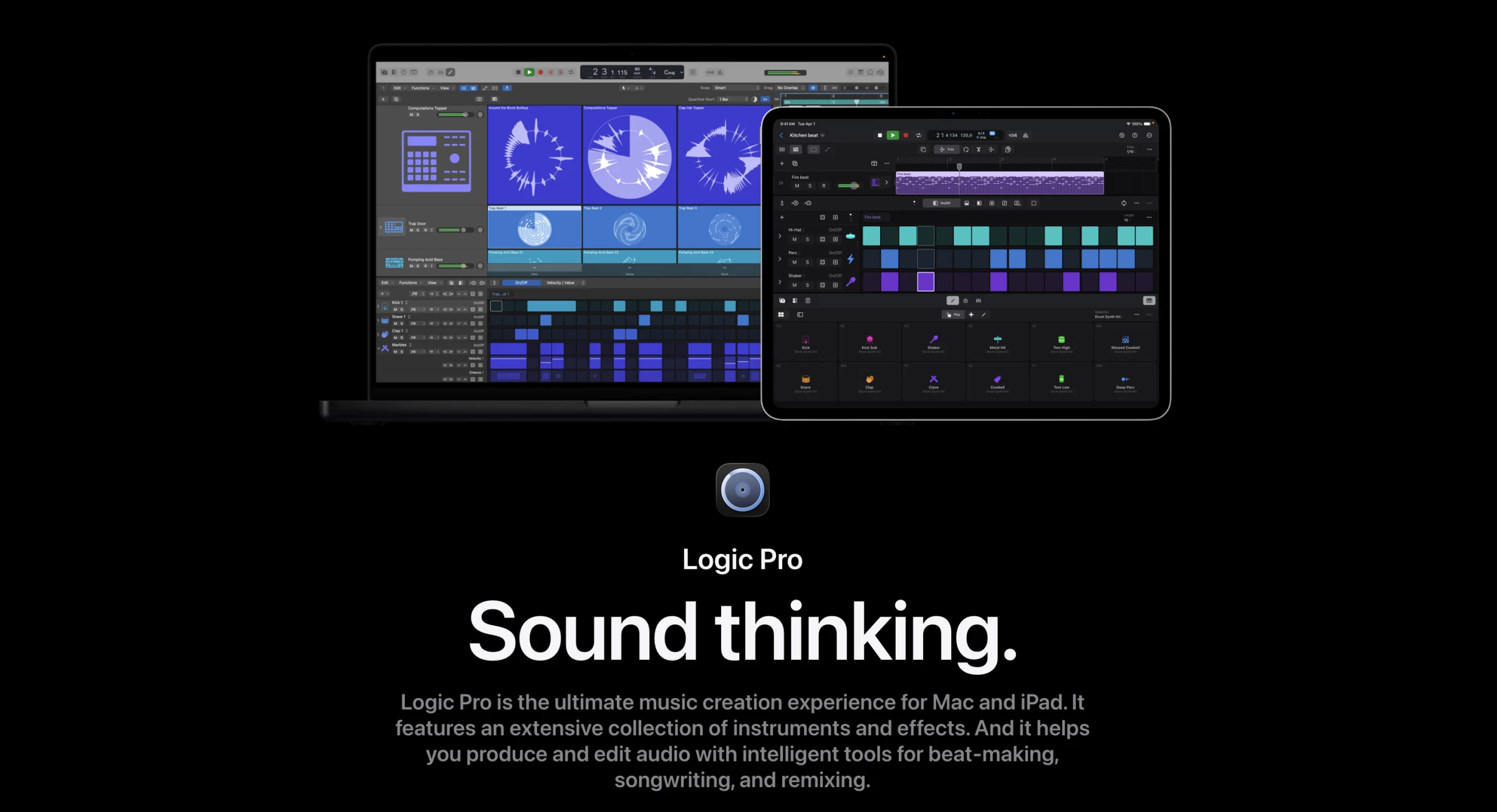 Logic Pro website hero