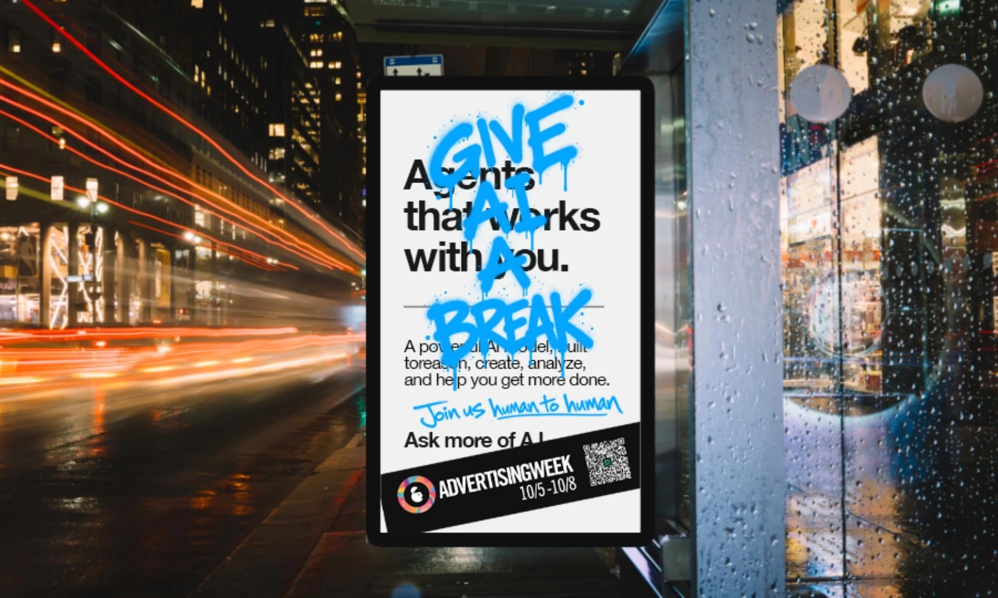 Mekanism DOOH of ChatGPTO for Advertising Week.