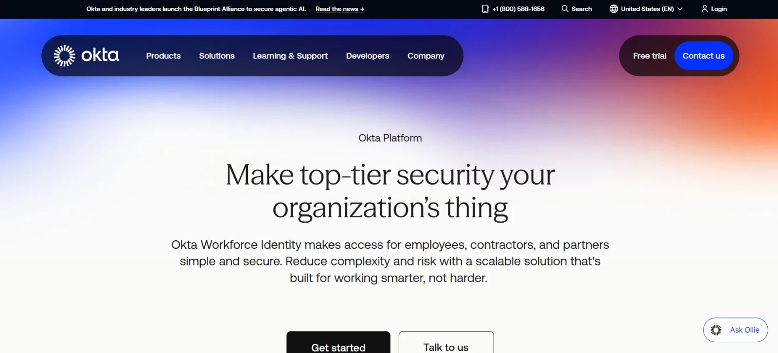 okta IAM tool homepage okta IAM tool homepage