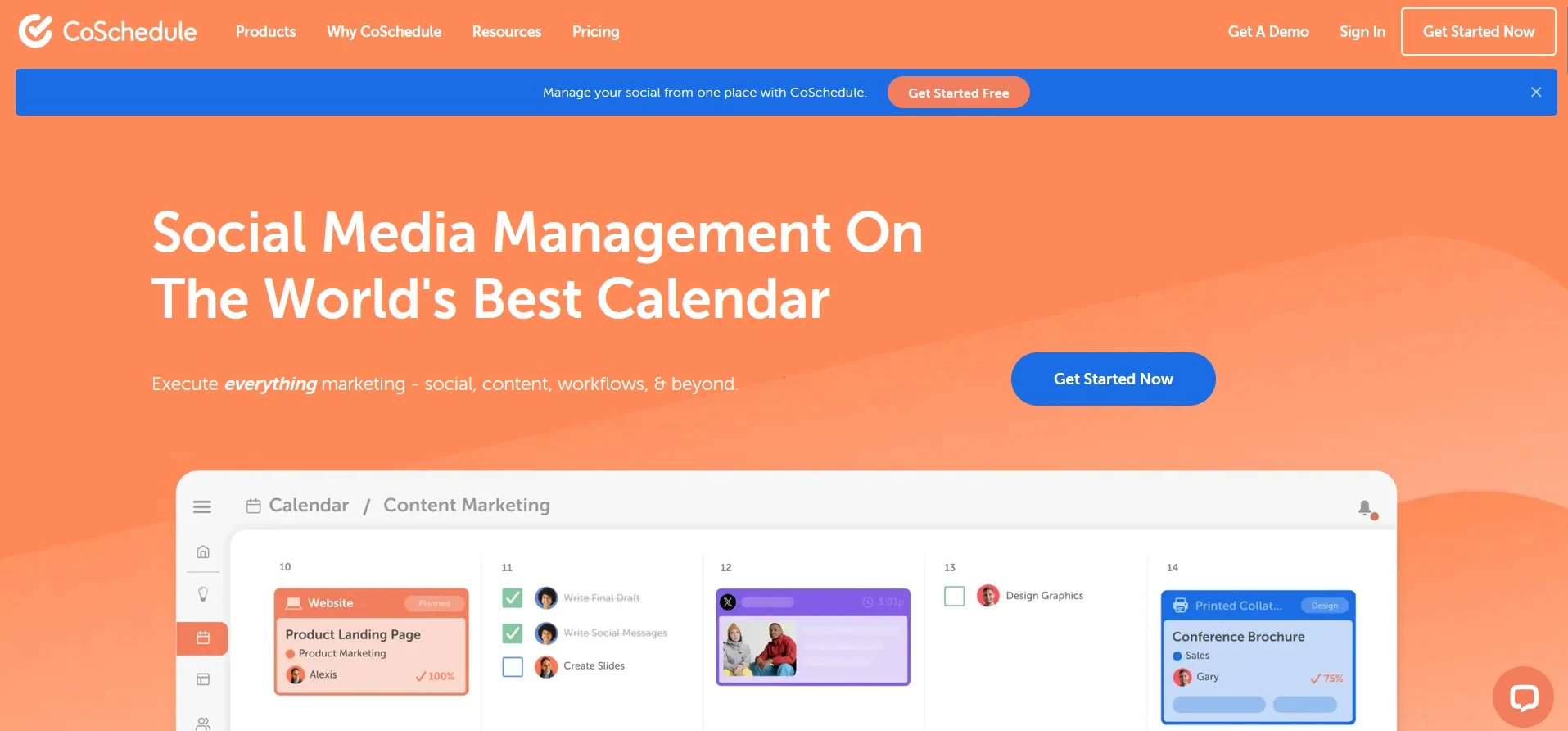 CoSchedule Social media management tool CoSchedule