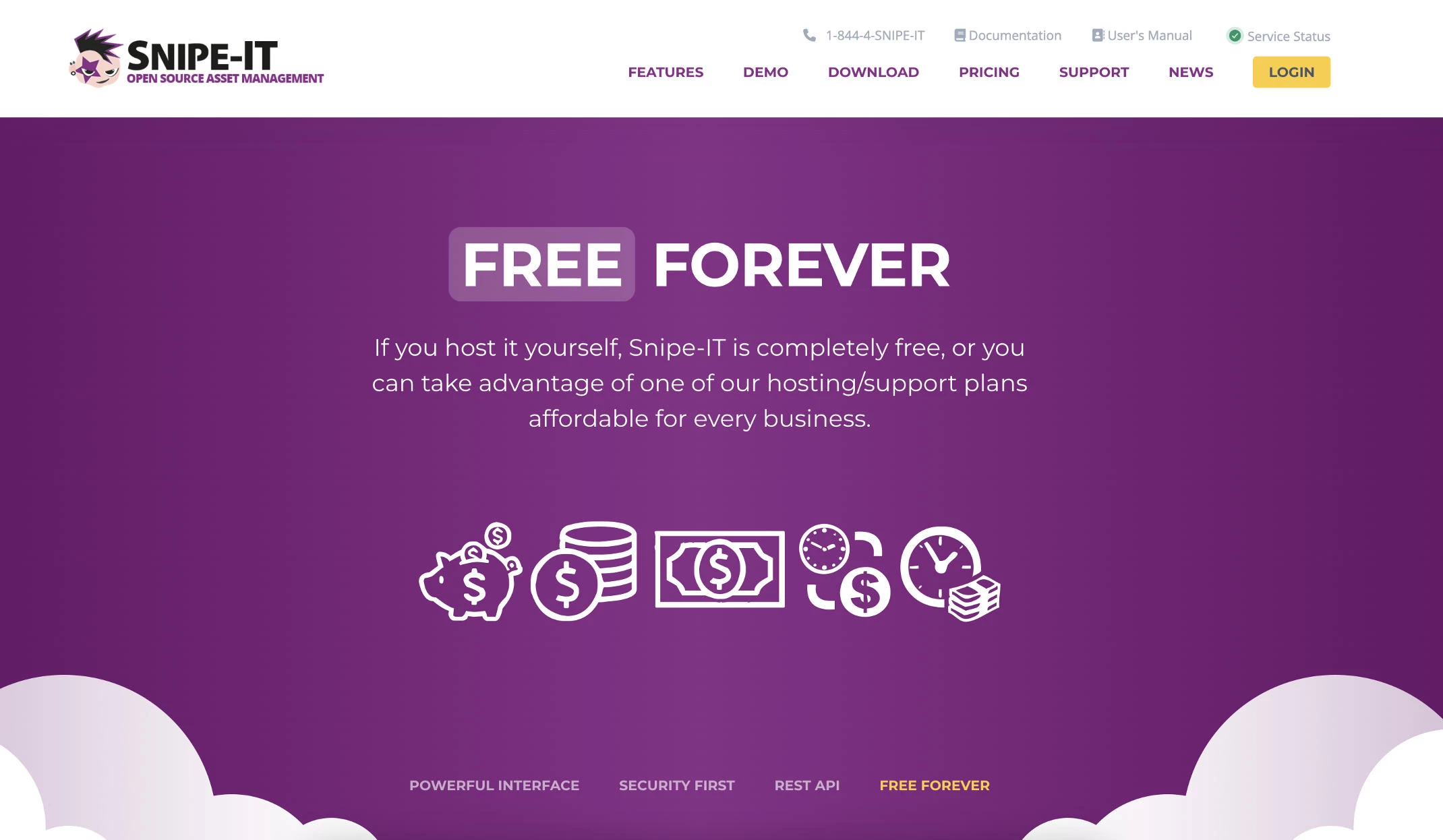 IT asset management: Snipe-IT homepage