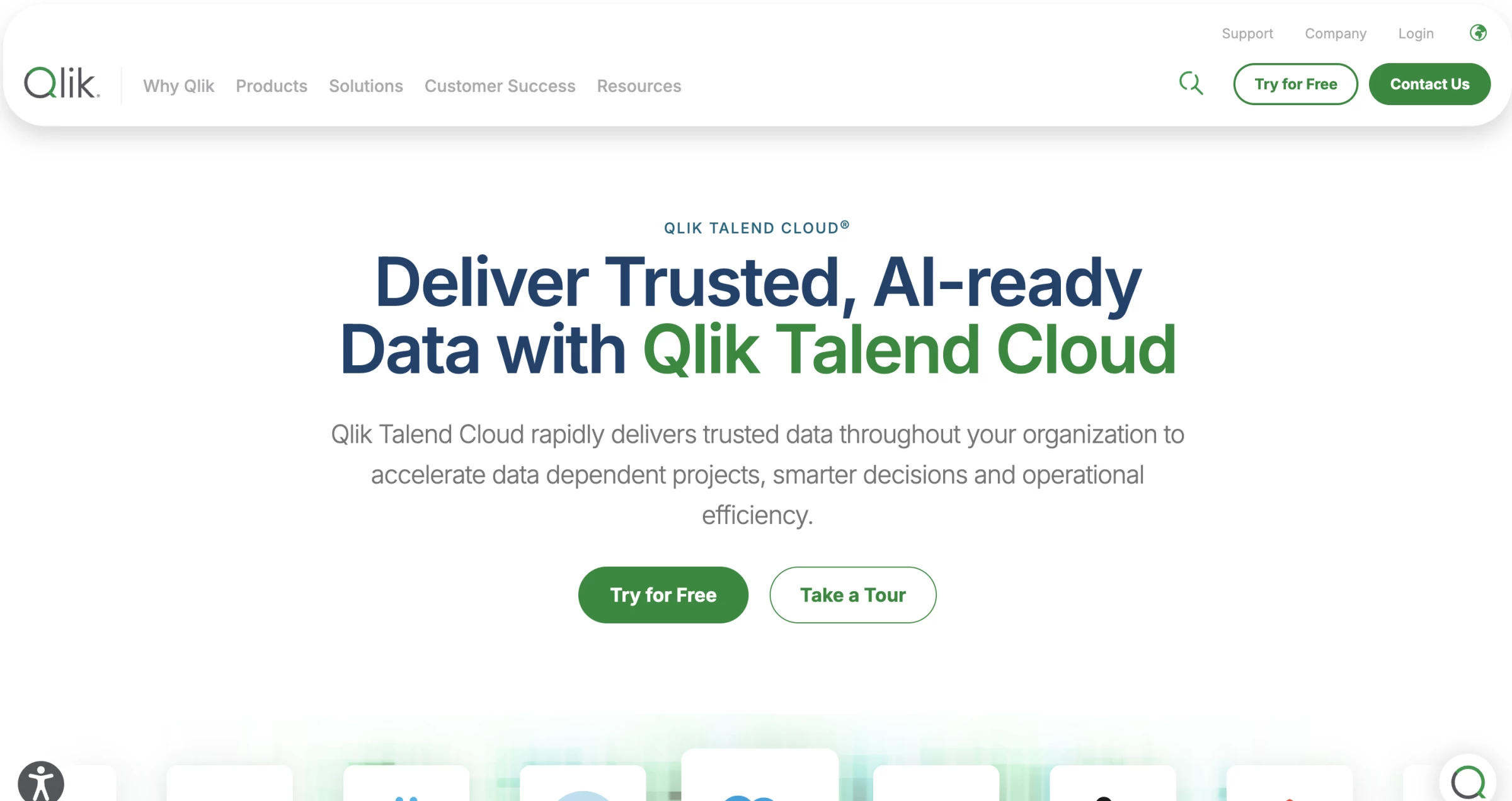 Qlik website hero Qlik website hero