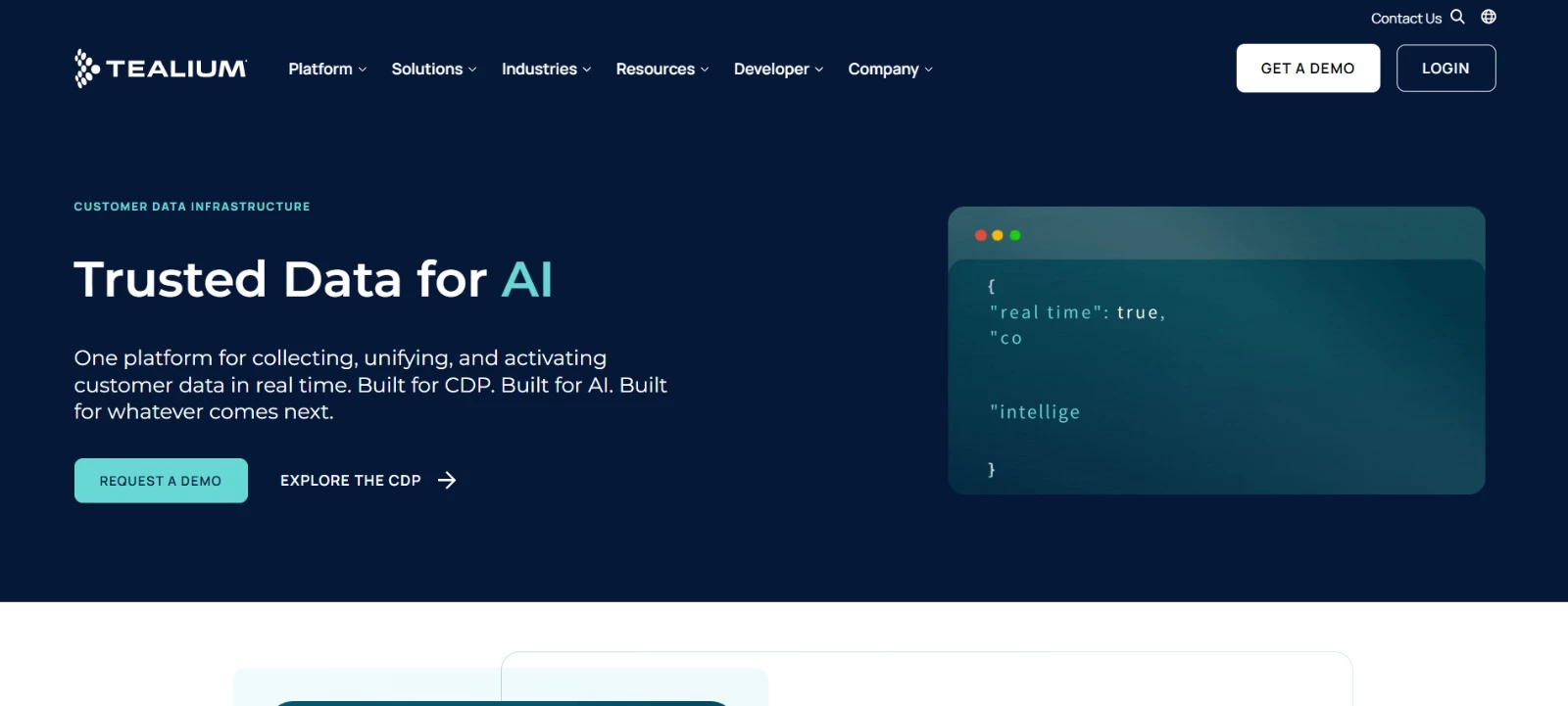 Tealium cdp homepage Tealium cdp homepage