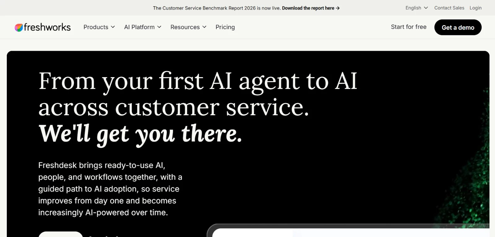 freshdesk AI productivity tool homepage freshdesk AI productivity tool homepage