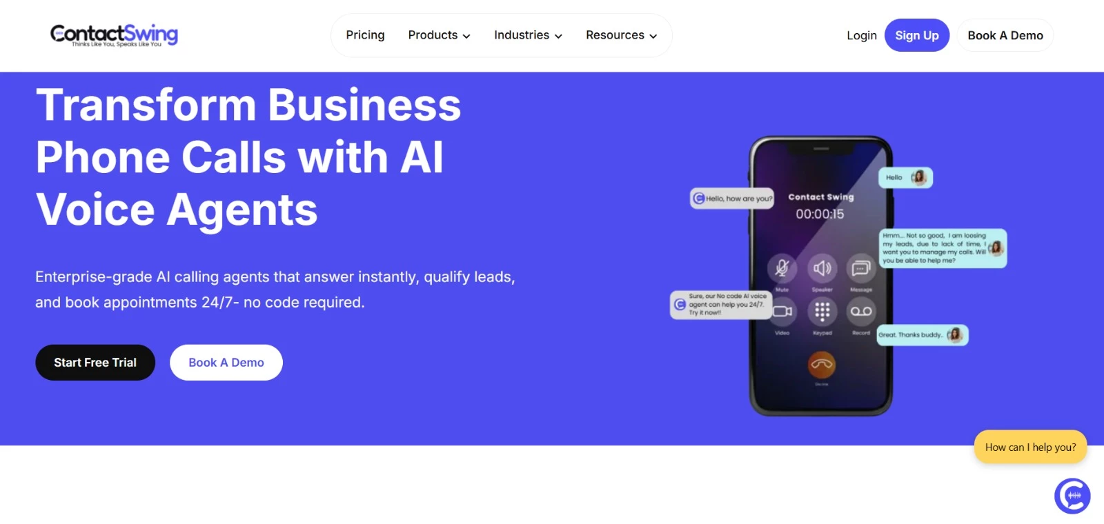 ContactSwing AI productivity tool homepage ContactSwing AI productivity tool homepage