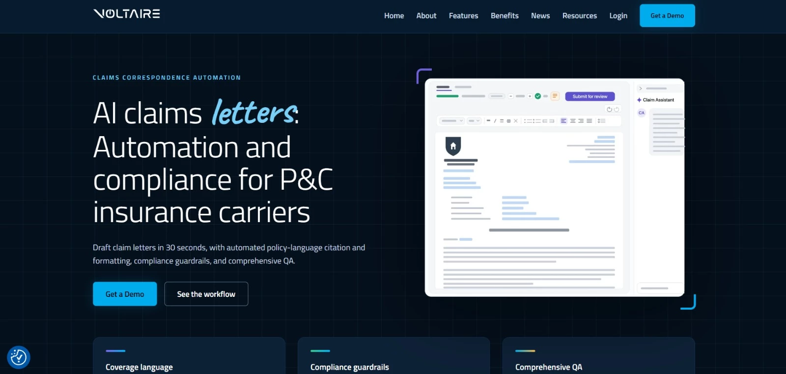 Voltaire AI productivity tools homepage Voltaire AI productivity tools homepage