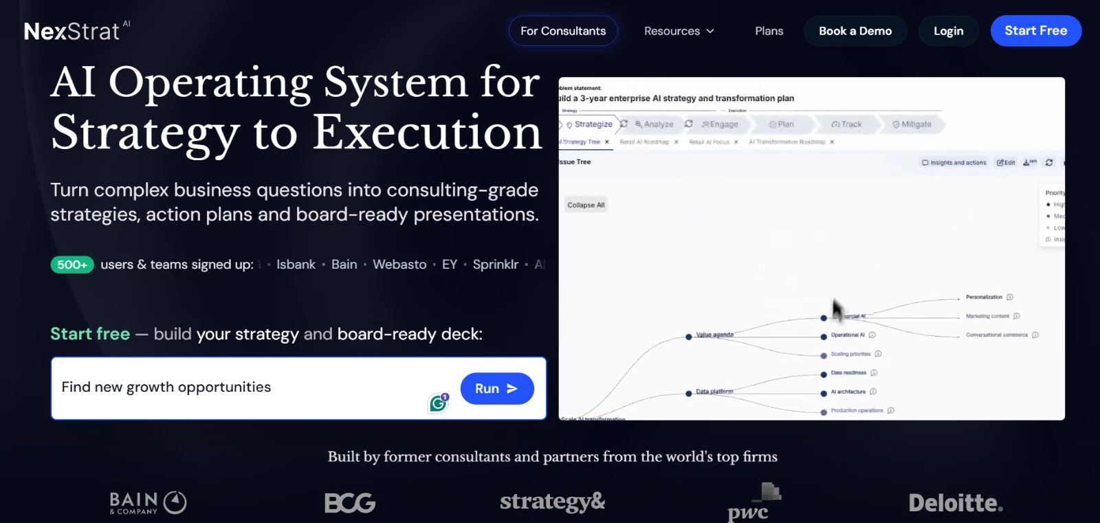 NextStrat AI productivity tools homepage NextStrat AI productivity tools homepage