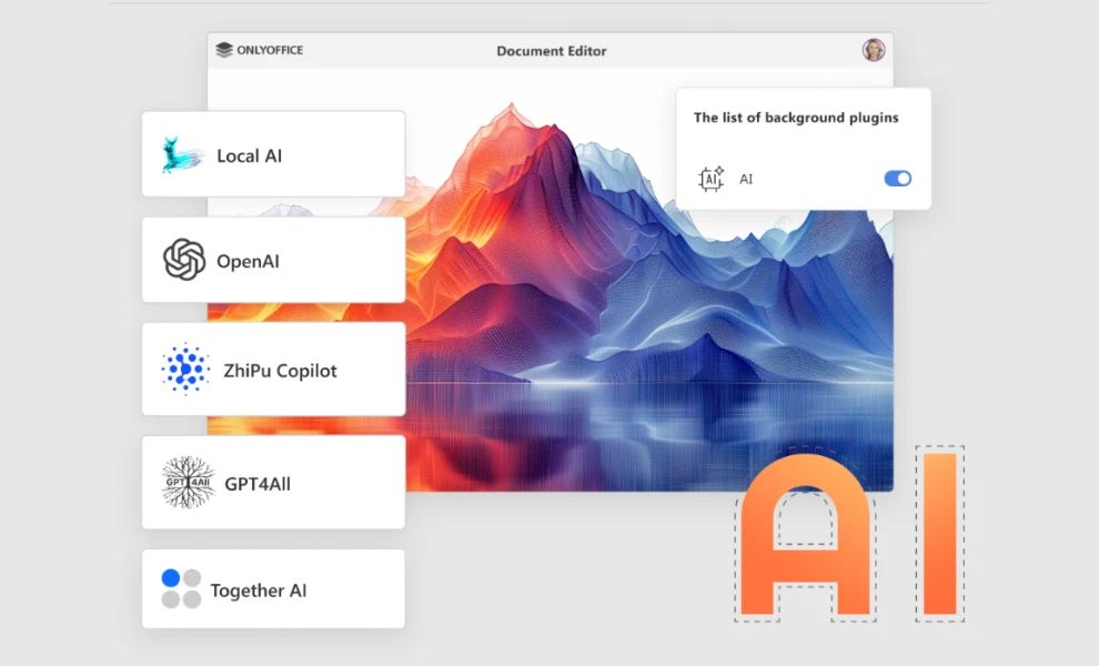 ONLYOFFICE AI plugins ONLYOFFICE AI plugins