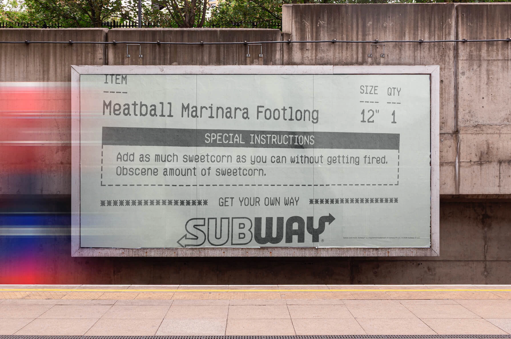 Subway's OOH Efforts | Source: Subway Subway's OOH Efforts | Source: Subway