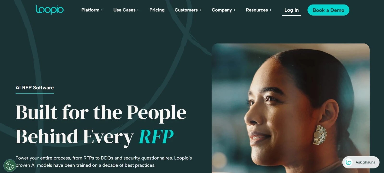 Loopio proposal software tool homepage