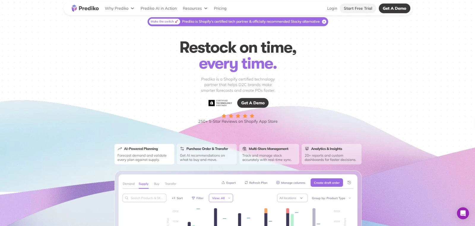 Prediko eCommerce AI tool homepage
