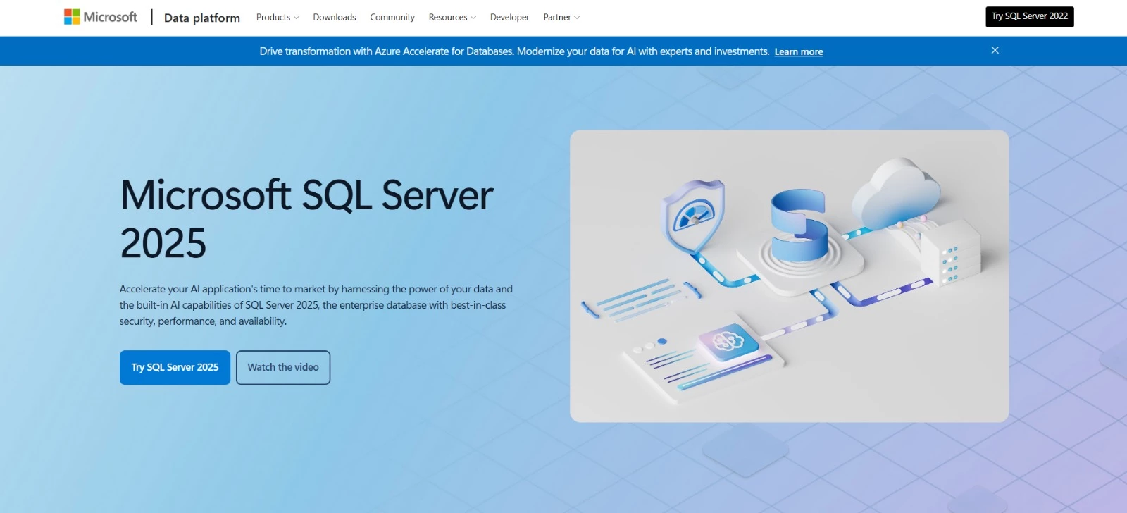 Microsoft SQL Server best database software homepage Microsoft SQL Server best database software homepage