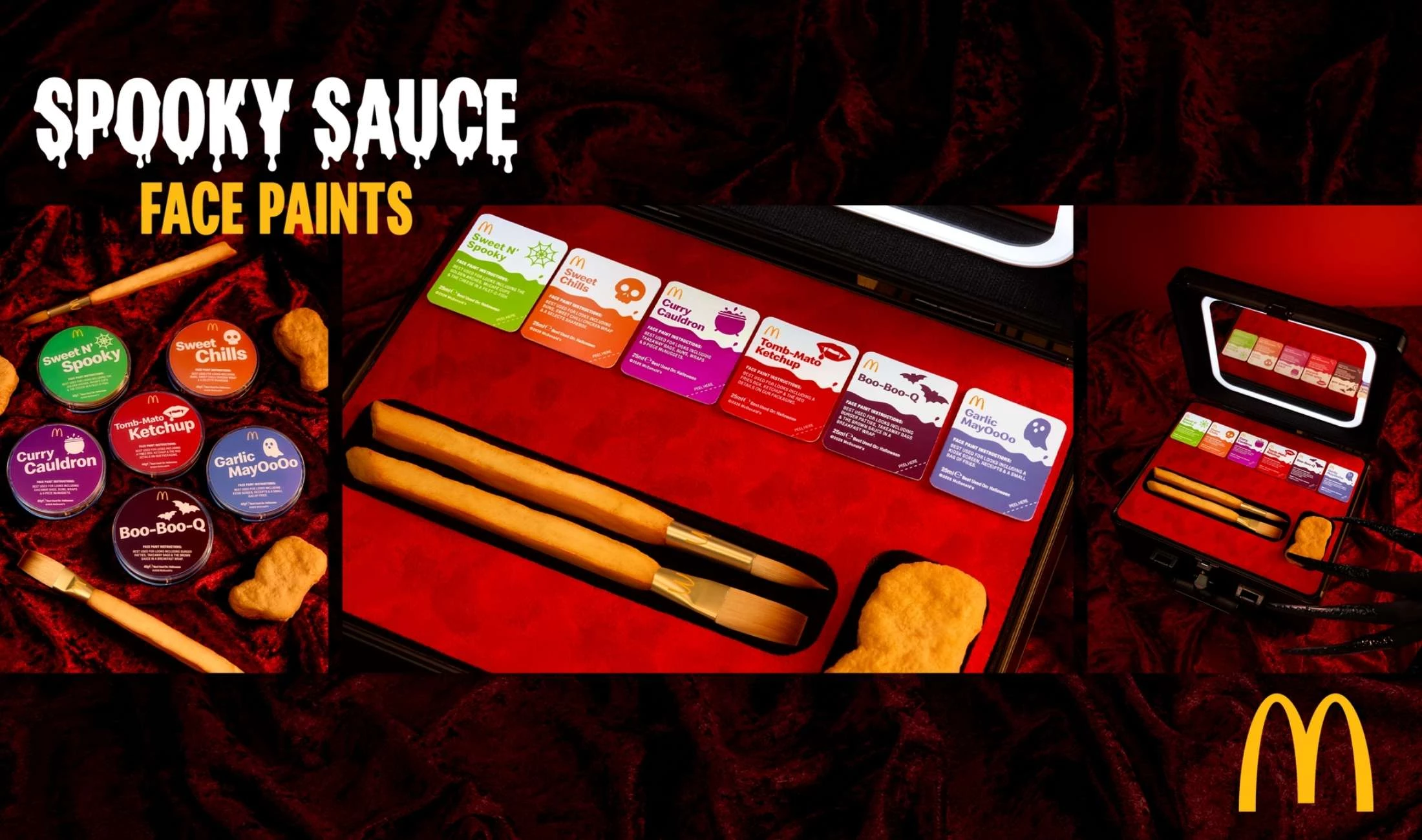 mcdonalds-uk-spooky-sauce-face-paints McDonald's UK Spooky Sauce face paint kits