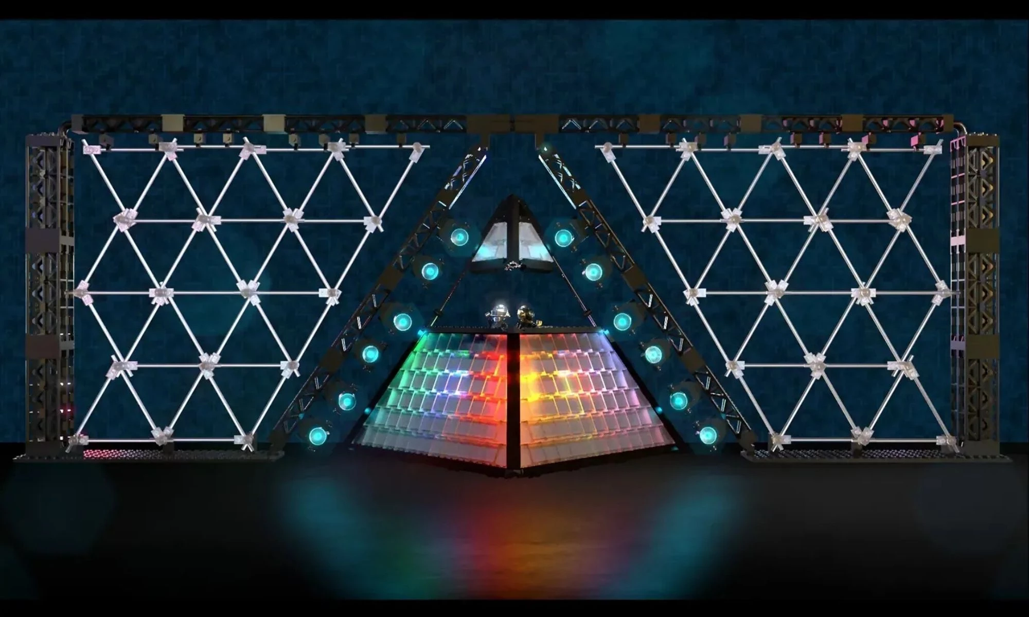LEGO Ideas fan submission of Daft Punk's iconic Pyramid.