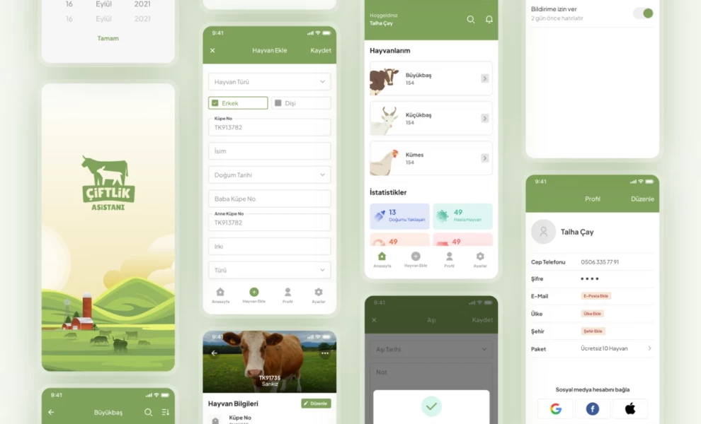 Farm Management app design Farm Management app design