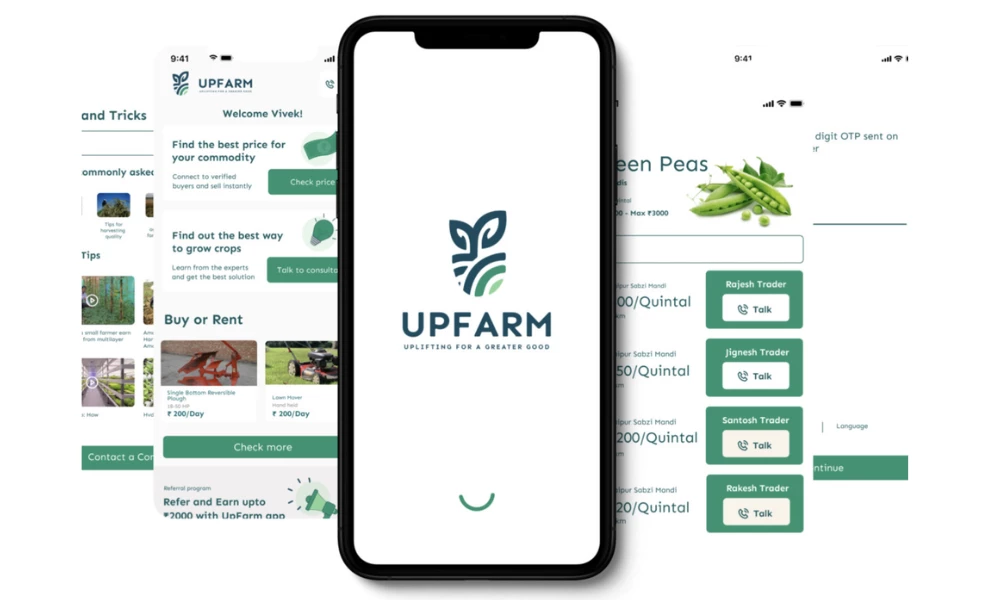 Upfarm app design Upfarm app design