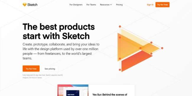 best graphic design software: Sketch