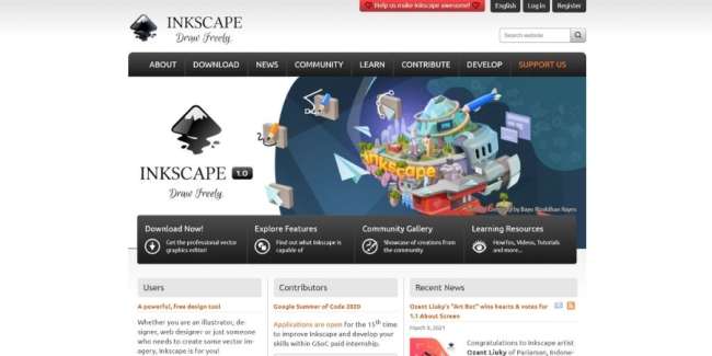 Inkscape website