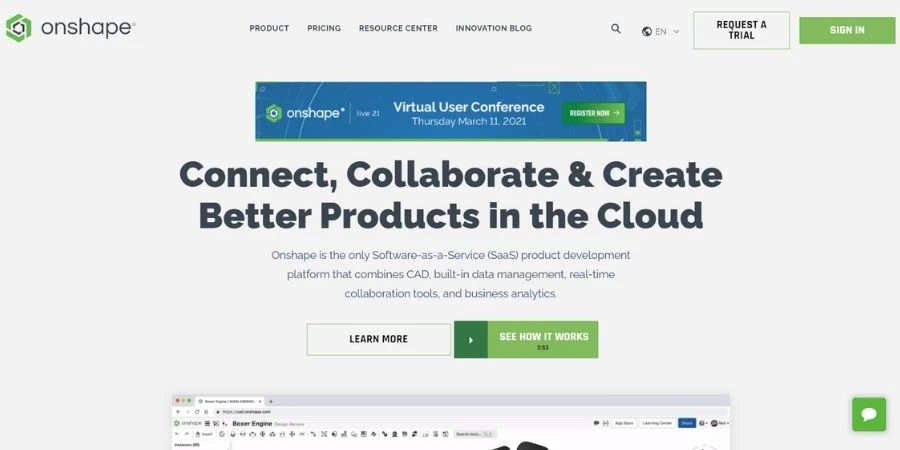 best-3D-printing-software-OnShape OnShape website