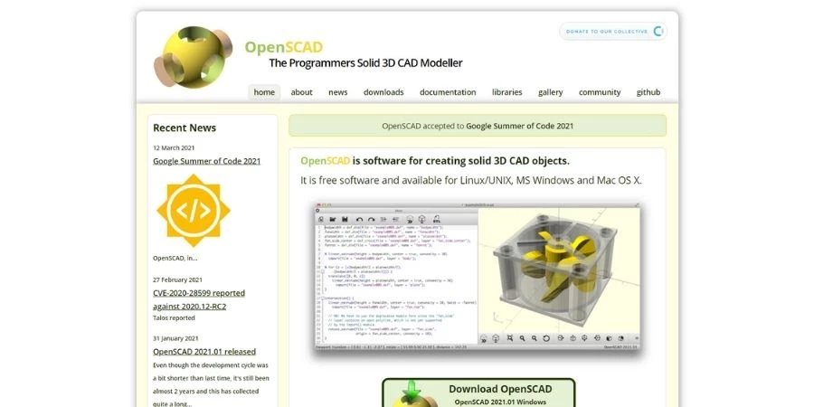 best-3D-printing-software-OpenSCAD OpenSCAD 3d printer design software
