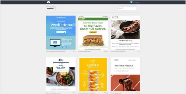 email design inspiration platforms: Email Gallery