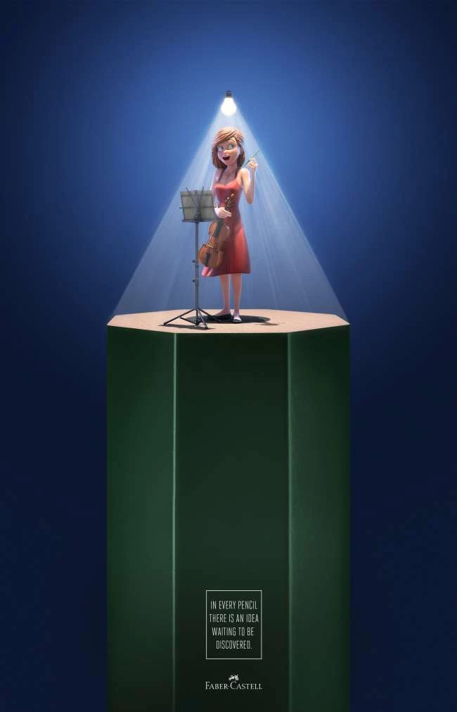 Faber Castell magazine ad design examples of magazine ads