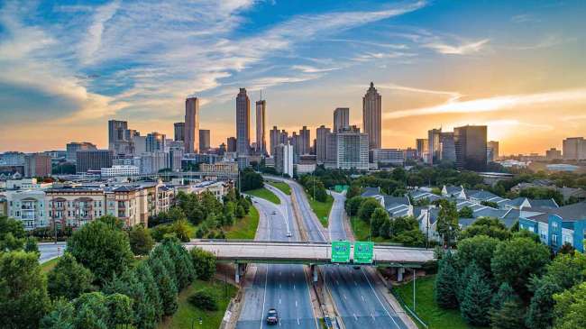 view of downtown Atlanta