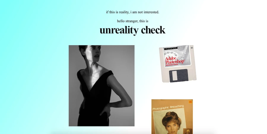 unreality check Photography Website Design best photography portfolio website