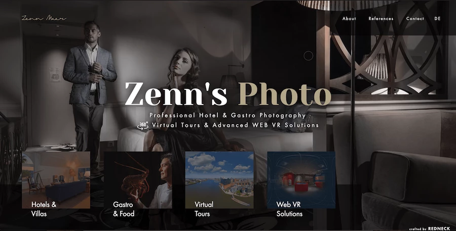 Zenn's Photo photographer website best website for photography portfolio