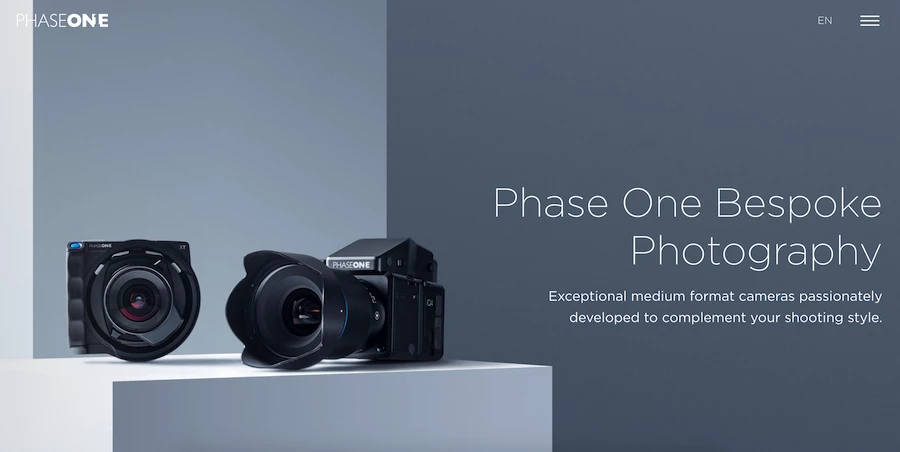 Phase One photographer websites best photo portfolio sites