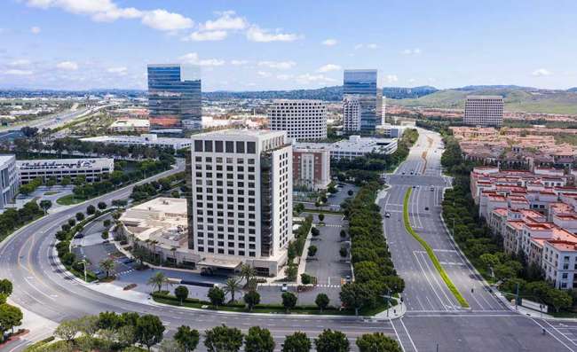 view of downtown Irvine in Orange County