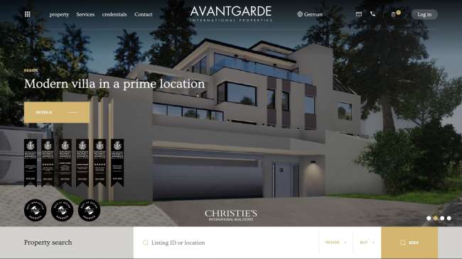 real estate web design