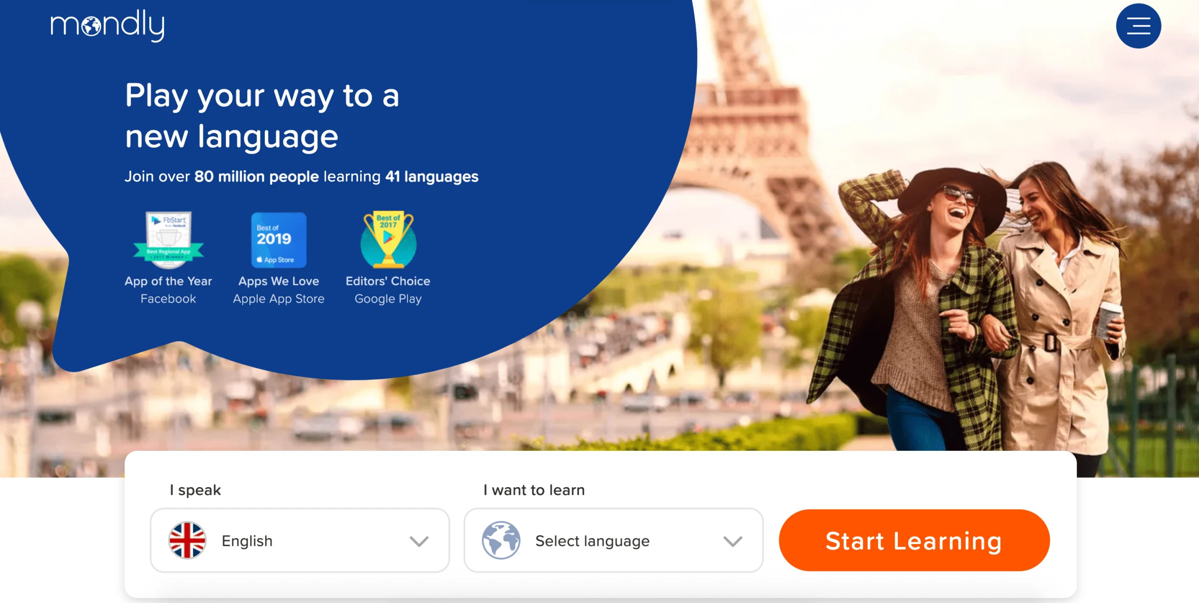 Mondly best eLearning platform