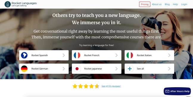 Rocket Languages best eLearning platform